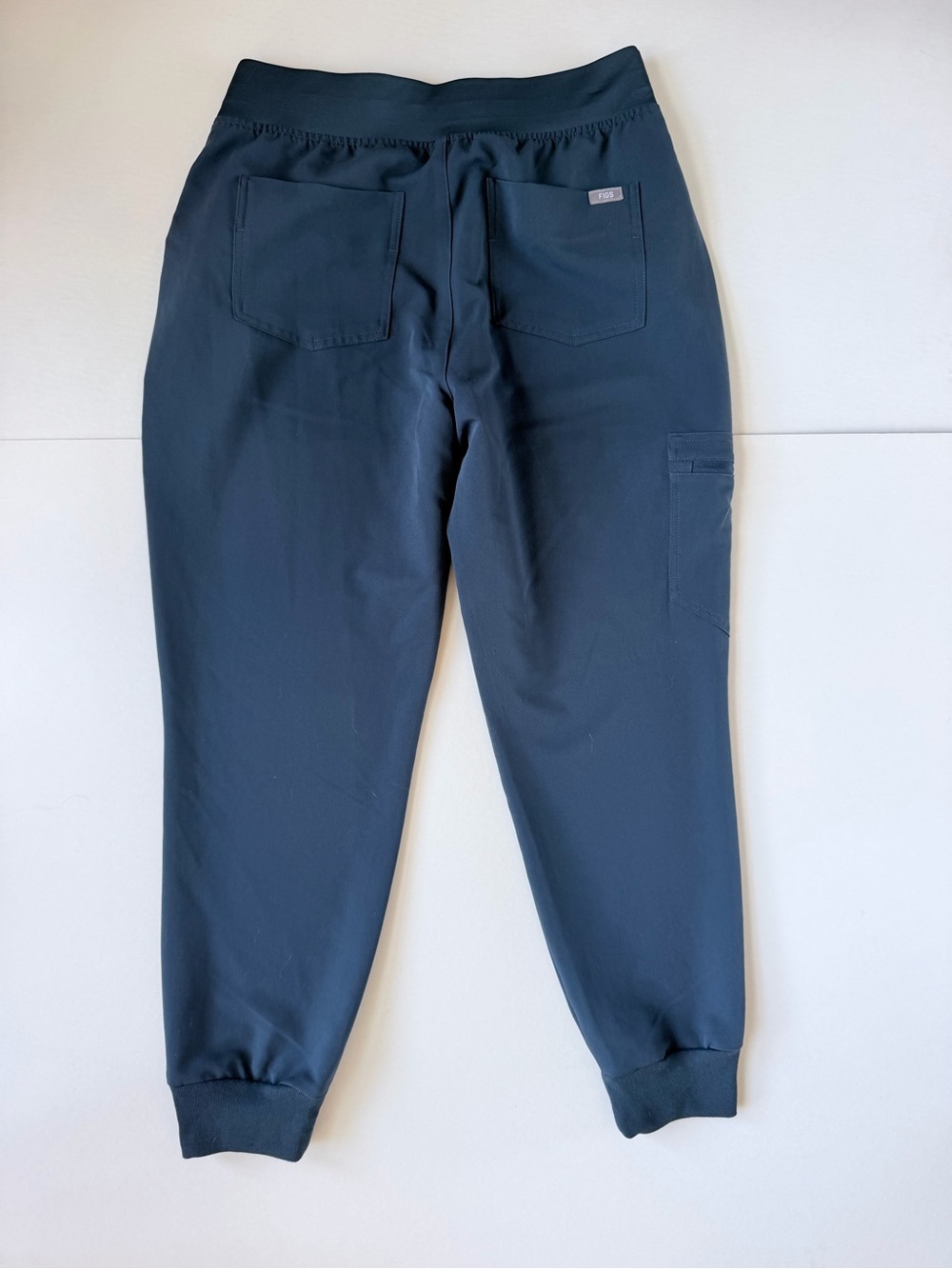 FIGS Zamora High Rise Jogger Scrub Pant Medium Petite - Dark Harbor Grey - Picture 2 of 10